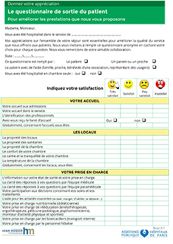 Questionnaire de satisfaction - Hôpital Emile Roux