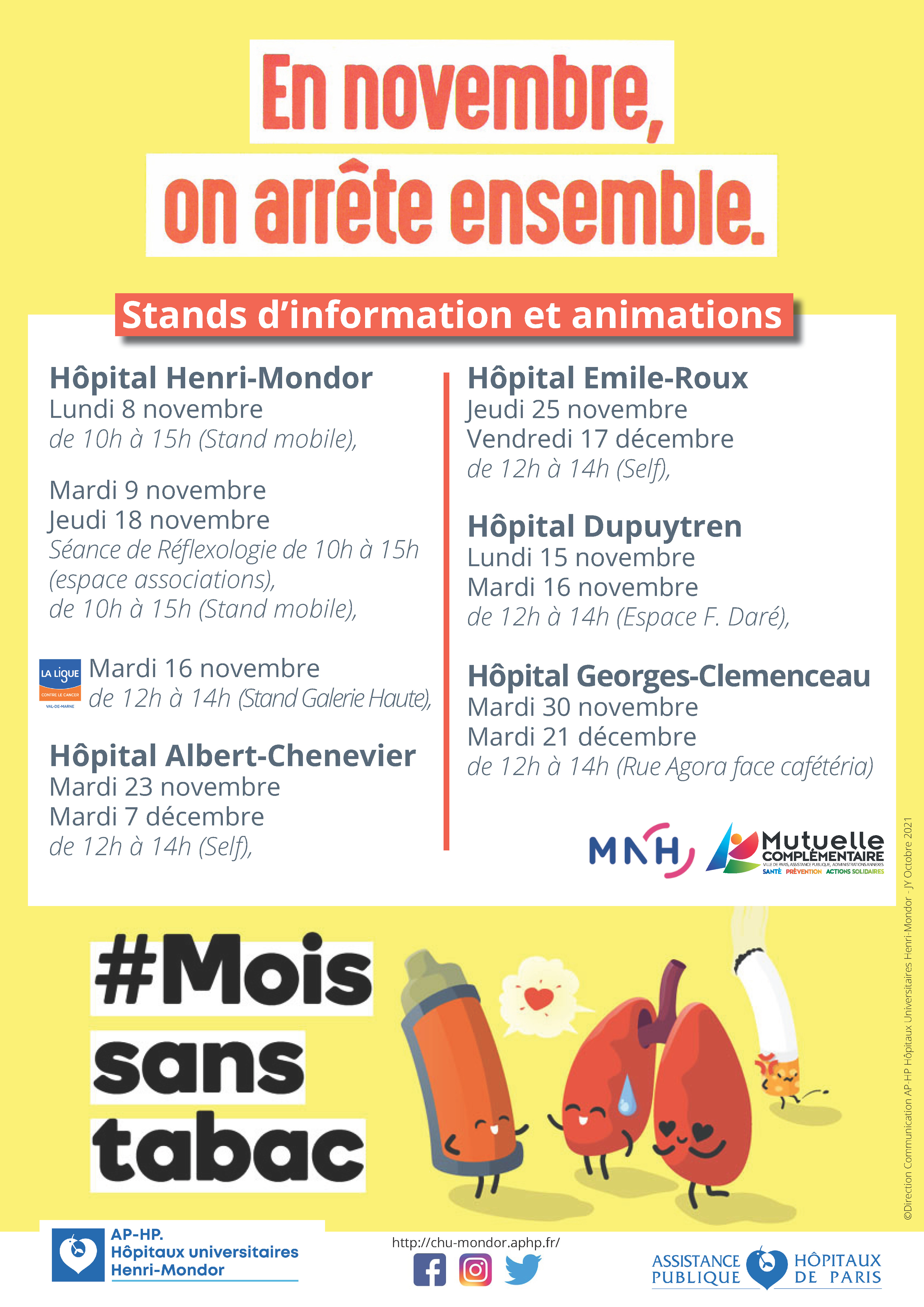 Calendrier Mois Sans Tabac 